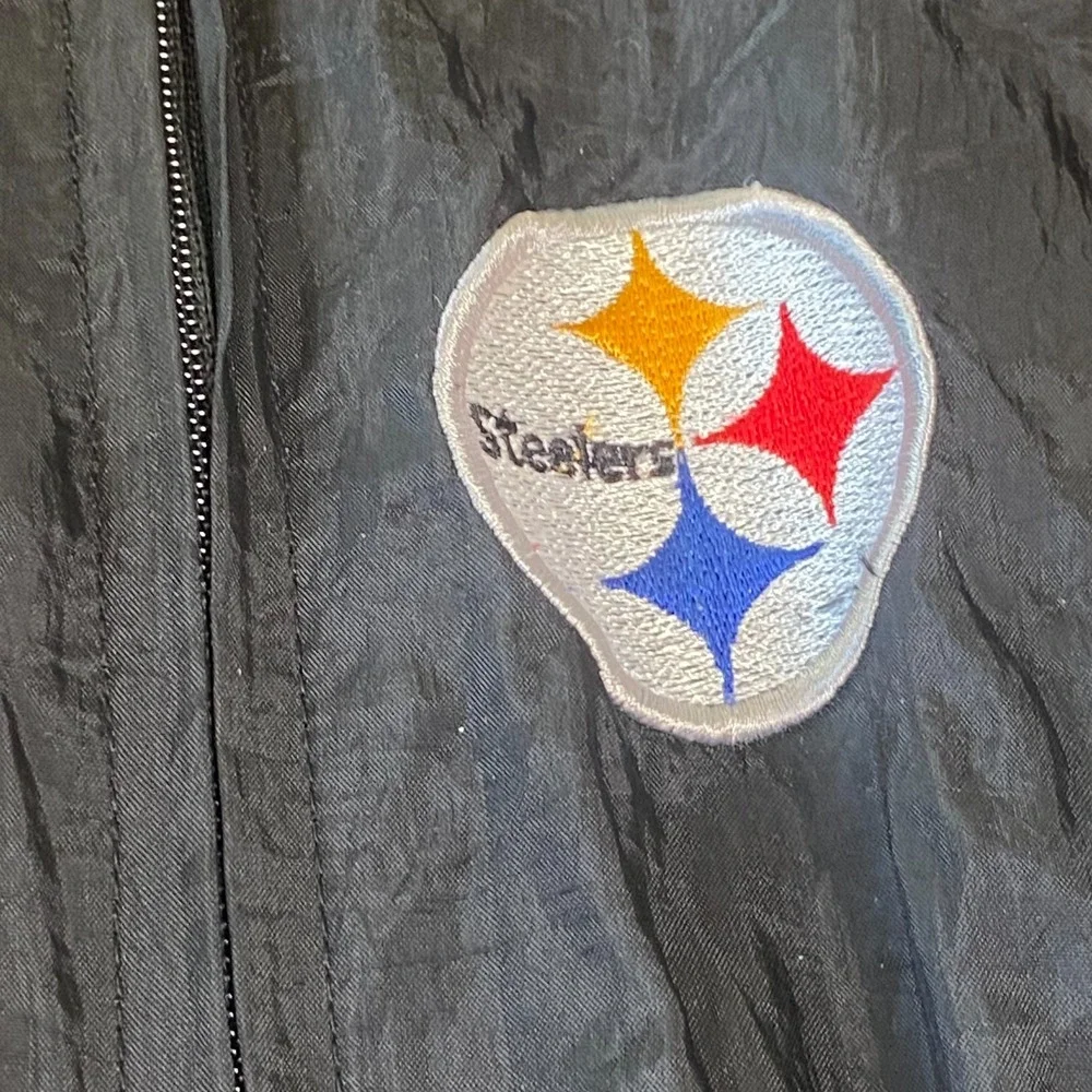 Vintage Pro Stuff Pittsburgh Steelers‎ NFL Kids Jacket Size 2T Nylon Lined 24 mo